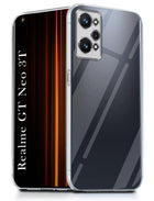 For Realme GT Neo 3T Back Cover ( Silicone Clear Shockproof Case with Camera Protection | Soft and Flexible | Transparent)