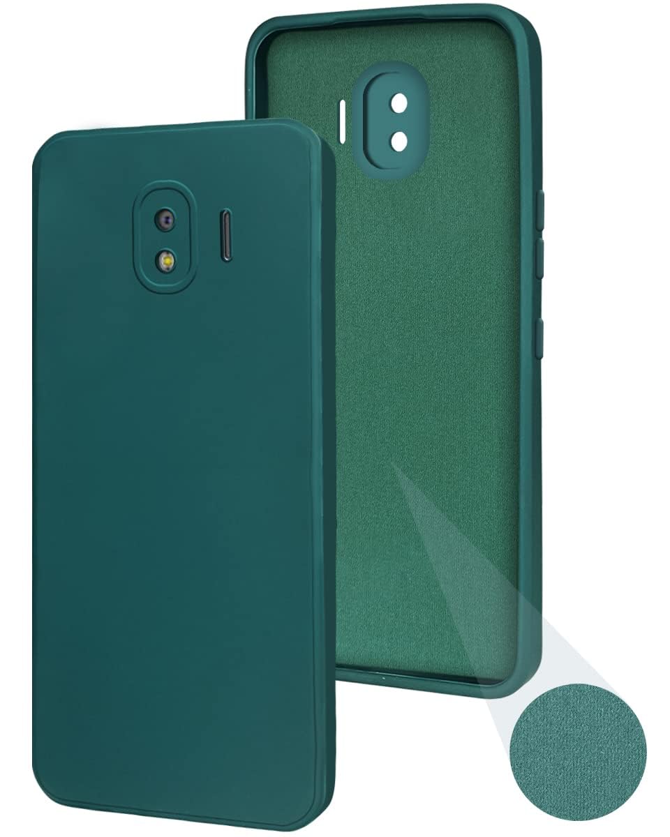 For Samsung Galaxy J2 2018 Back Cover Case (Matte Finish Silicone with Inside Fiber Cloth)