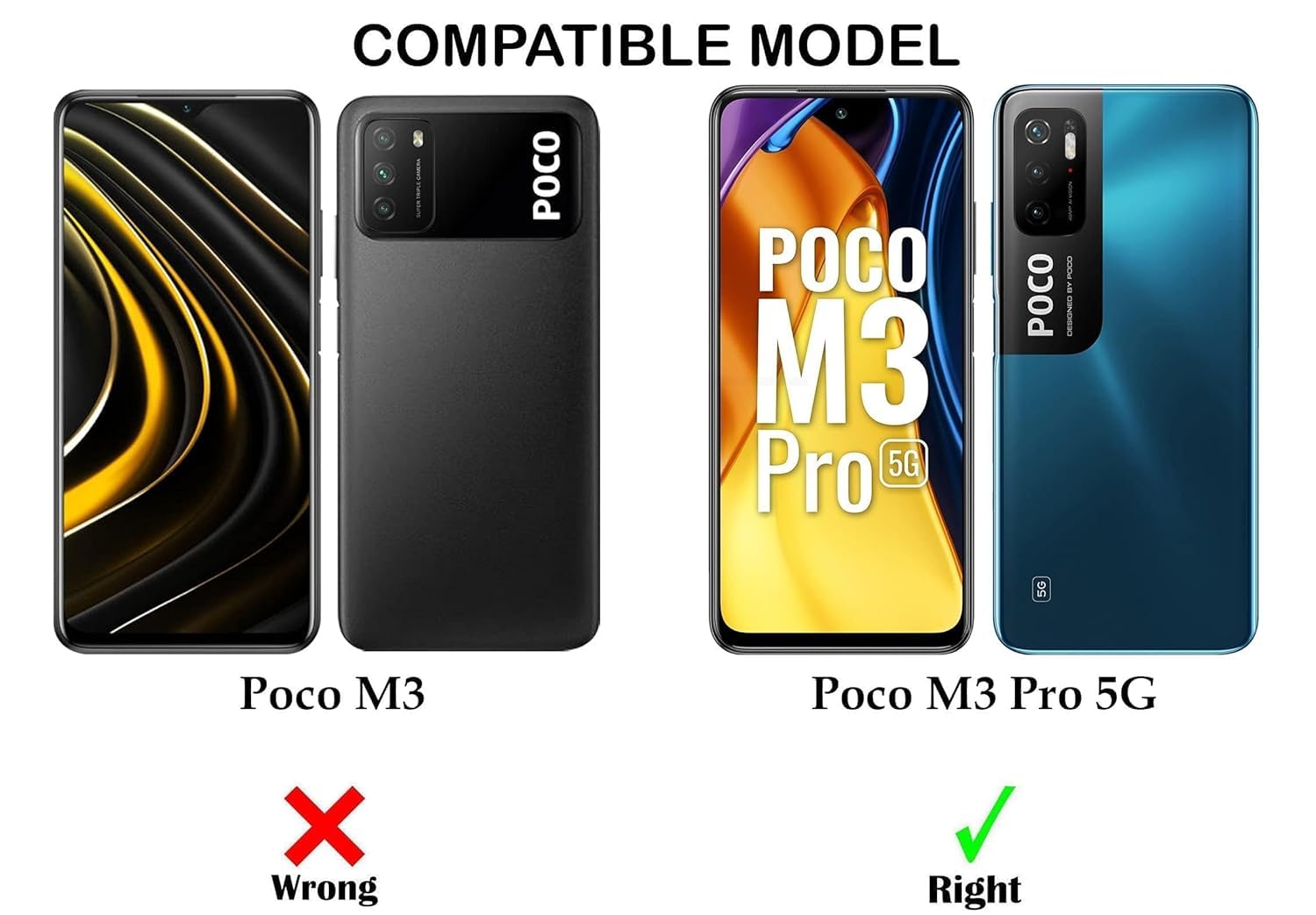 For Poco M3 Pro 5G Back Cover Case (Textured Grip Design | Camera Protetion | Slim and Light Weight | Soft Touch and Feel)