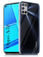 For Oppo A52 Back Cover ( Silicone Clear Shockproof Case with Camera Protection | Soft and Flexible | Transparent)