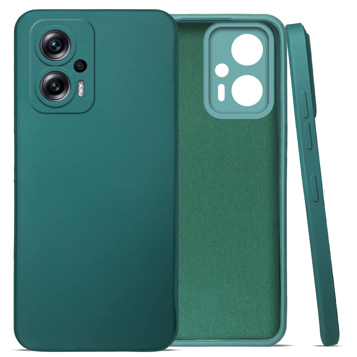 For Xiaomi Redmi K50i Back Cover Case (Inside Fiber Cloth | Smooth Matte Finish | Professional Look)