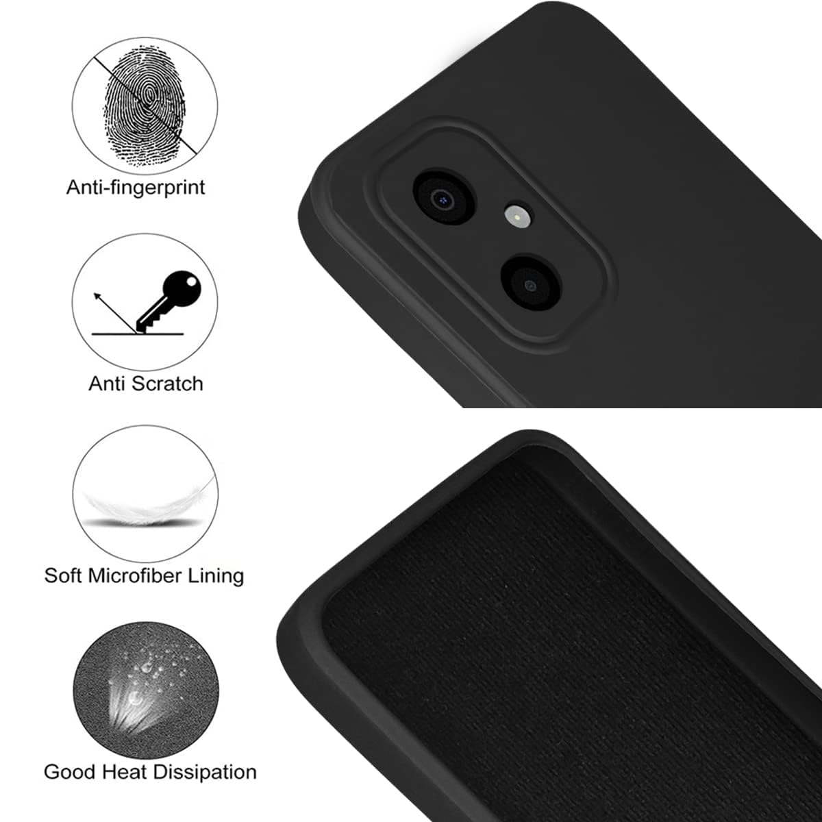 For Poco M4 5G Back Cover ( Silicone Clear Shockproof Case with Camera Protection | Soft and Flexible | )