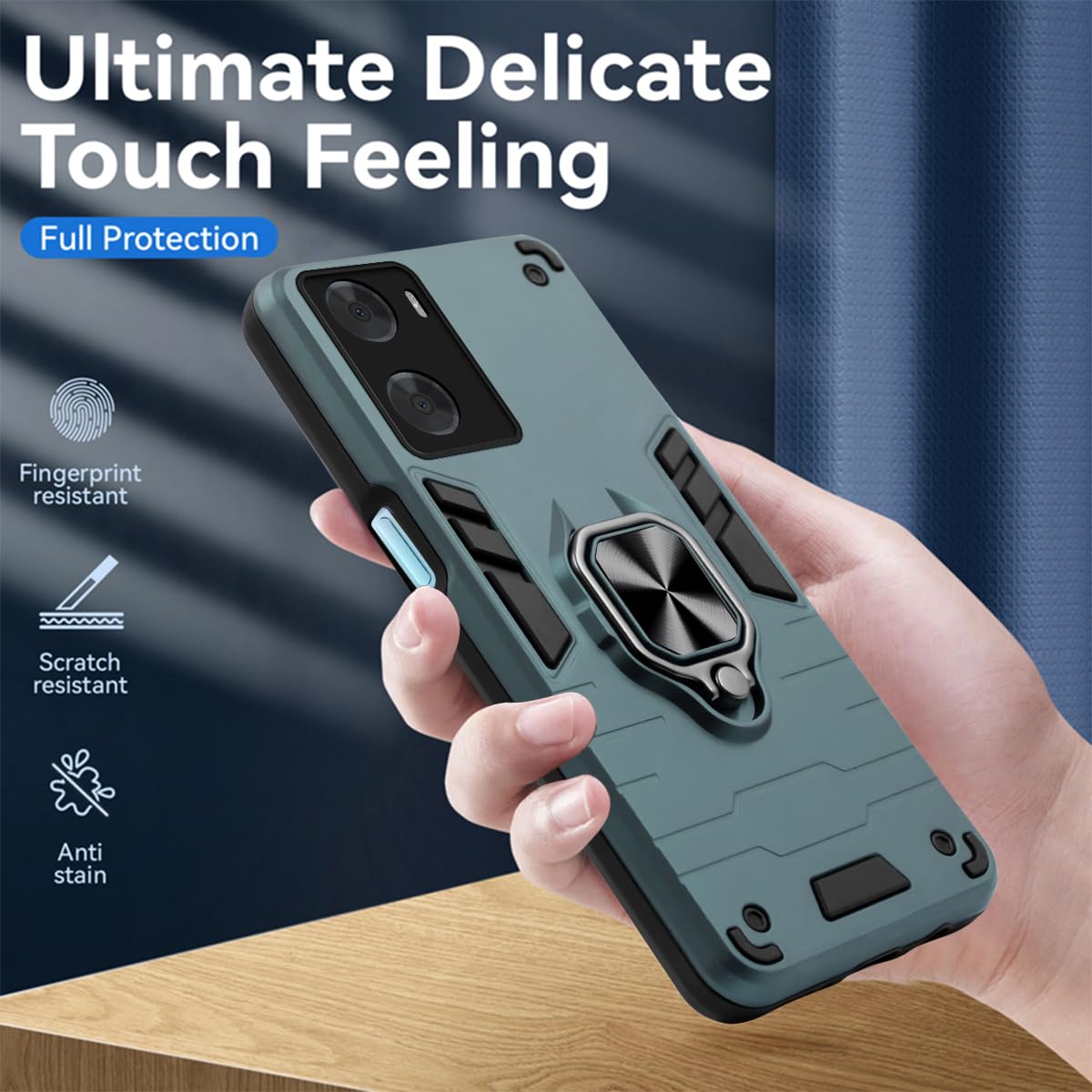 For Oppo A77 4G | Oppo A77s Back Cover Case(Shockproof Polycarbonate Dual Layer Hybrid Armor)