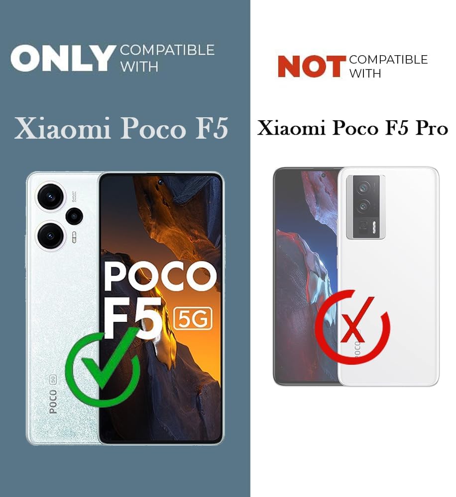 For Xiaomi Poco F5 5G Back Cover Case (Shockproof Polycarbonate Dual Layer Hybrid Armor)