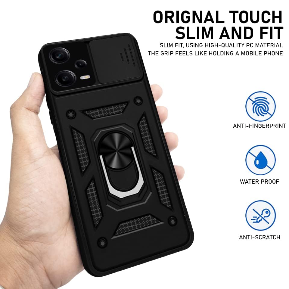 For Xiaomi Redmi Note 12 Pro 5G Back Cover (Hybrid Dual Armor | Polycarbonate)