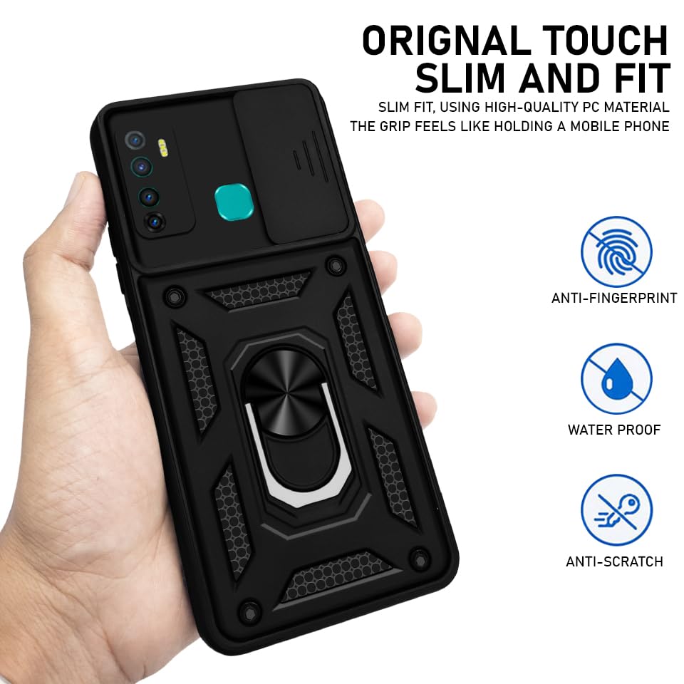 For Infinix Hot 9 | Hot 9 Pro Back Cover Case (Hybrid Dual Armor Polycarbonate)
