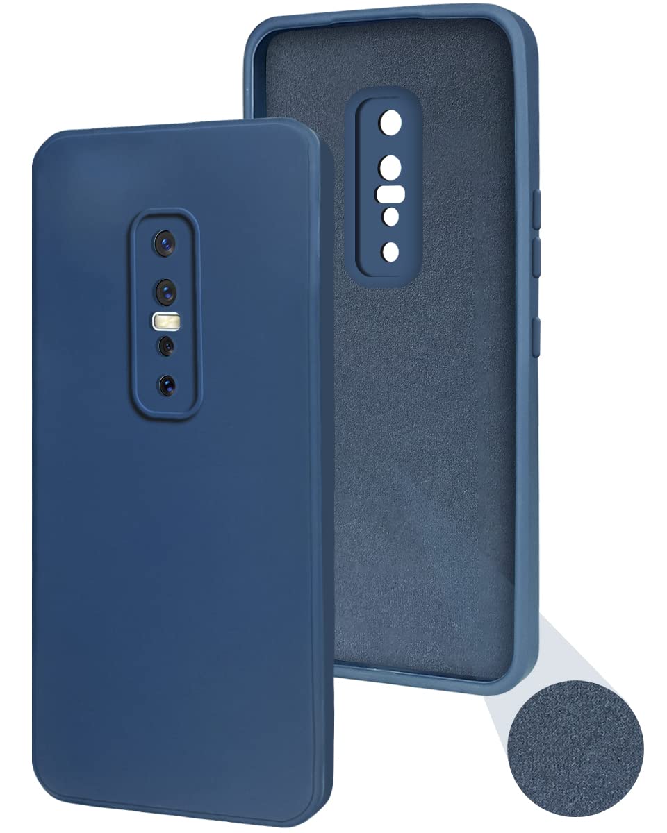 For Vivo V17 Pro Back Cover Case (Inside Fiber Cloth Smooth
