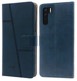 For Oppo A91 Flip Cover Case (Stitched Closure)