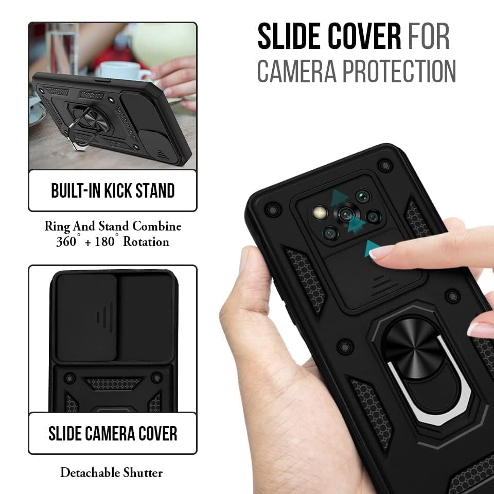 For Poco X3 | Poco X3 Pro Back Cover Case (Hybrid Dual Polycarbonate)