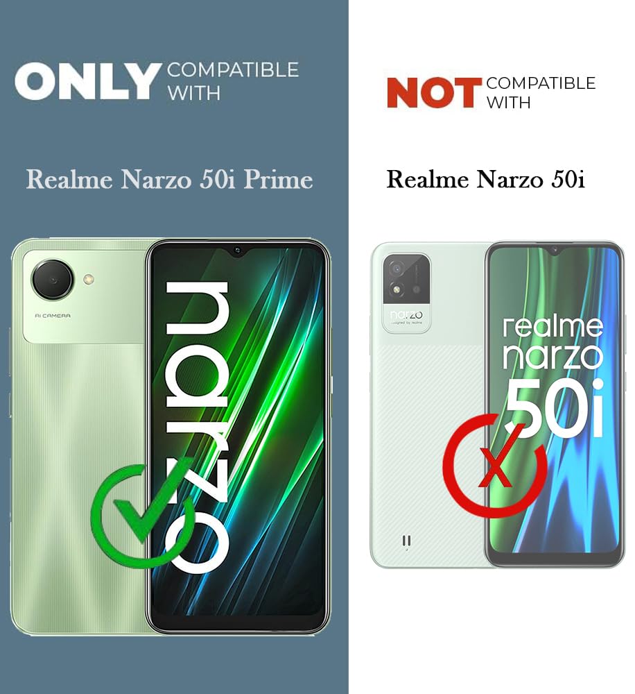 For Realme Narzo 50i Prime Back Cover Case (Hybrid Dual Armor Polycarbonate)
