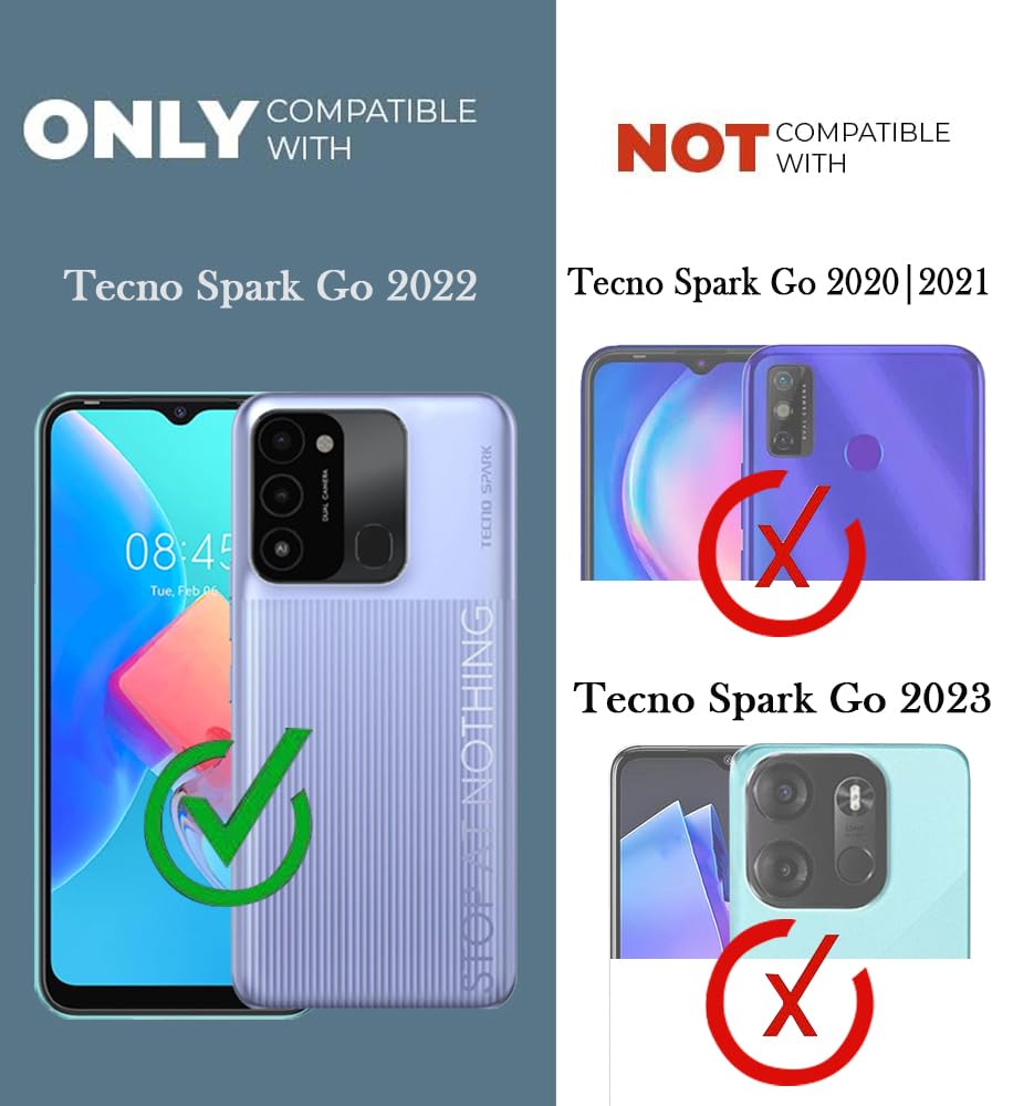 For Tecno Spark Go 2022 Back Cover Case (Liquid Silicone | Side Grip | Camera Protection)