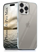 For Apple iPhone 16 Pro Max  Back Cover (Silicone Matte Shockproof Case with Camera Protection | Soft and Flexible | Transparent)