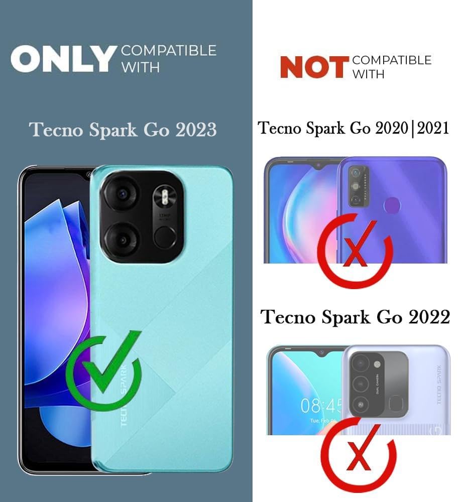 For Tecno Spark Go 2023 Back Cover Case (Matte Finish Silicone with Inside Fiber Cloth)