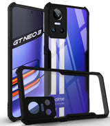 For Realme GT Neo 3 Back Cover Case (Shockproof with Polycarbonate Clear Panel)