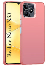 For Realme Narzo N53 Back Cover Case (Velvet Touch | Professional Glossy Finish | Camera Protection Bump)