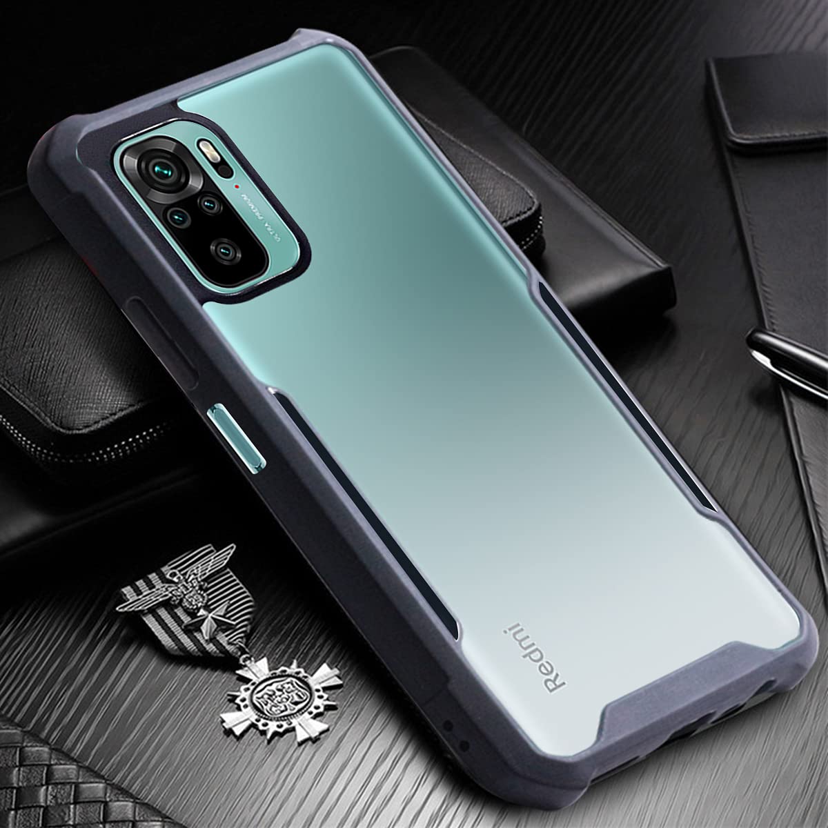 For Xiaomi Mi Redmi Note 10 | Note 10S Back Cover Case (Hard PC Crystal Bumper Shockproof with Camera Protection)