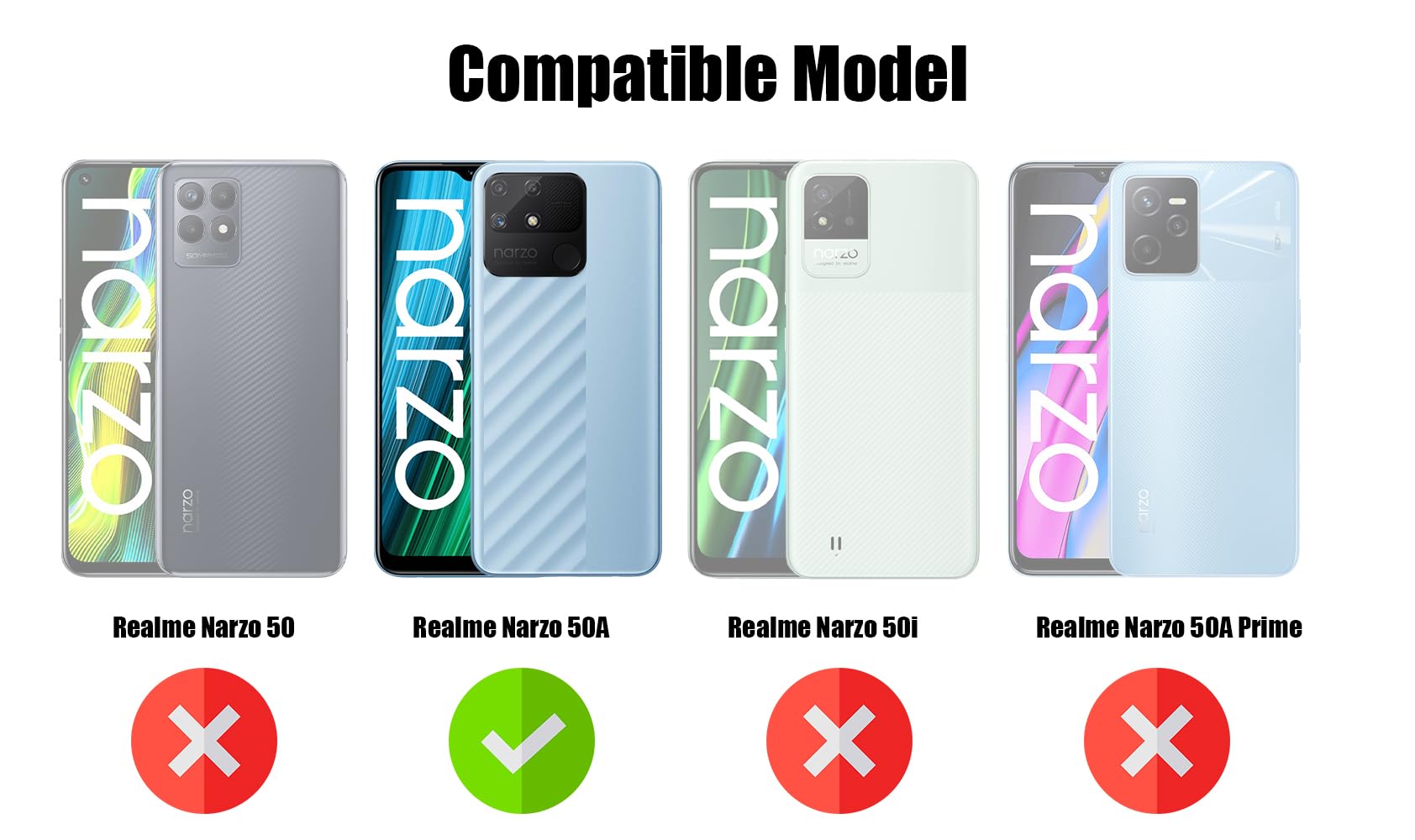 For Realme Narzo 50A Back Cover Case ( Matte Finish Silicone with Inside Fiber cloth)