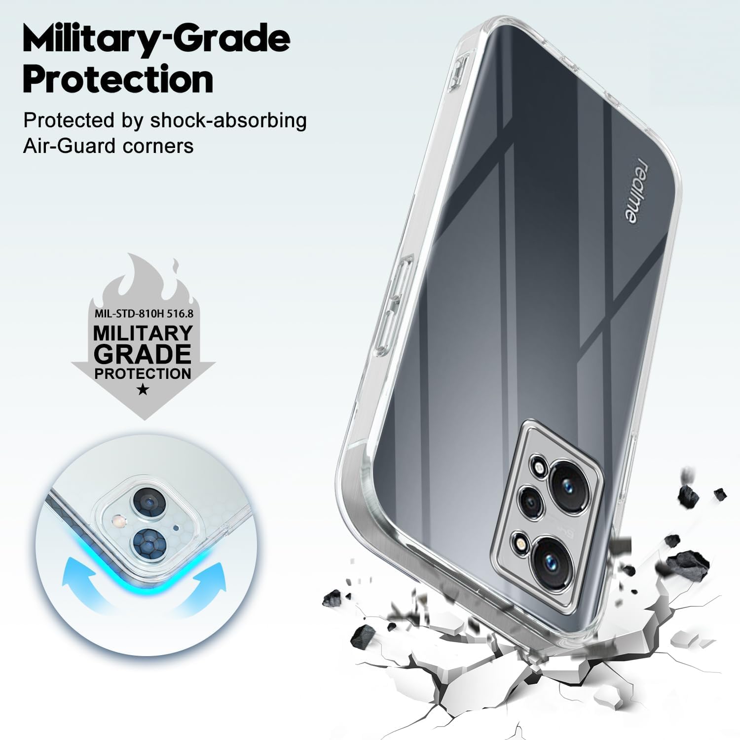 For Realme GT Neo 2 Back Cover ( Silicone Clear Shockproof Case
