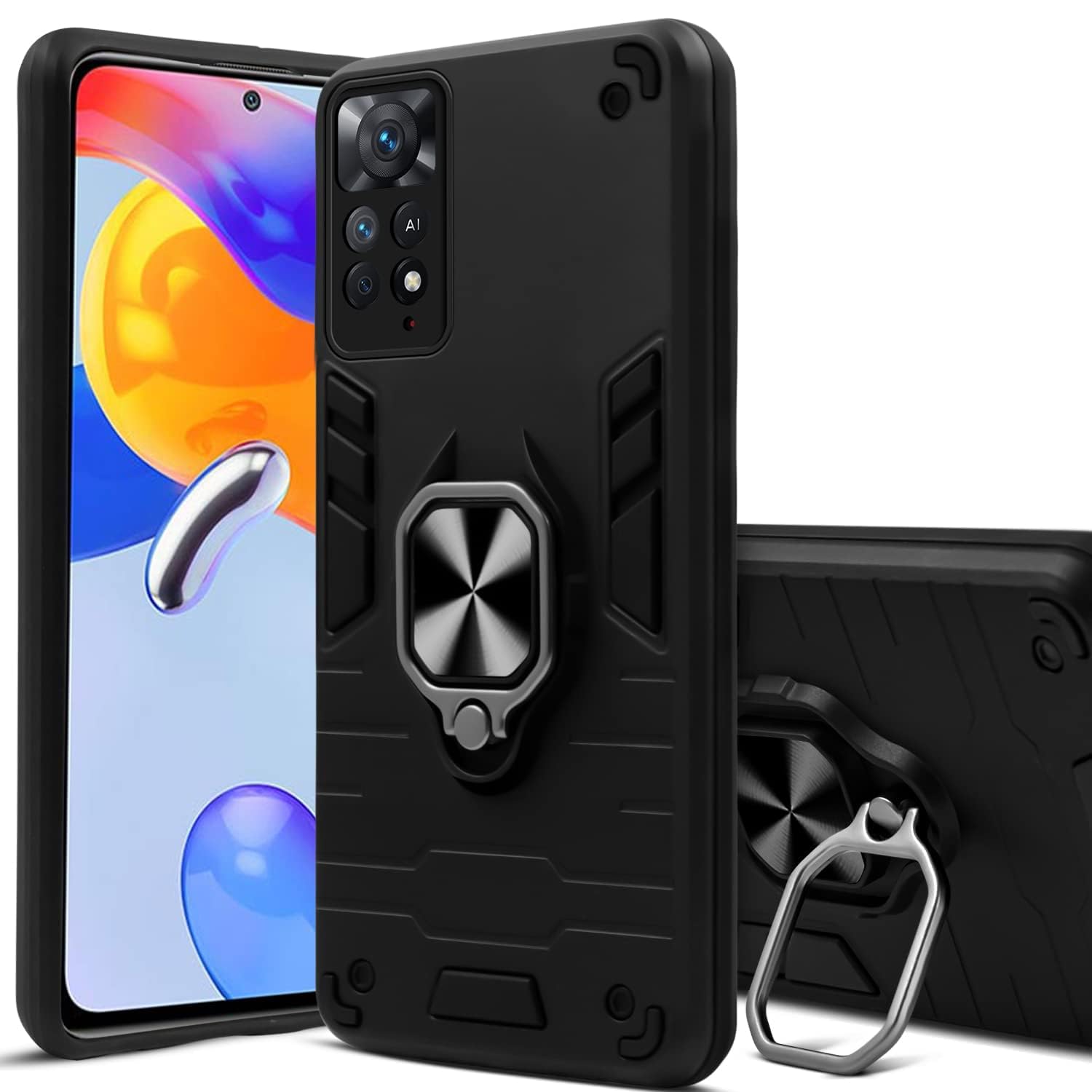 For Xiaomi Redmi Note 11 Pro |11 Pro 5G |11 Pro Plus Back Cover Case(Shockproof Polycarbonate Dual Layer Hybrid Armor)