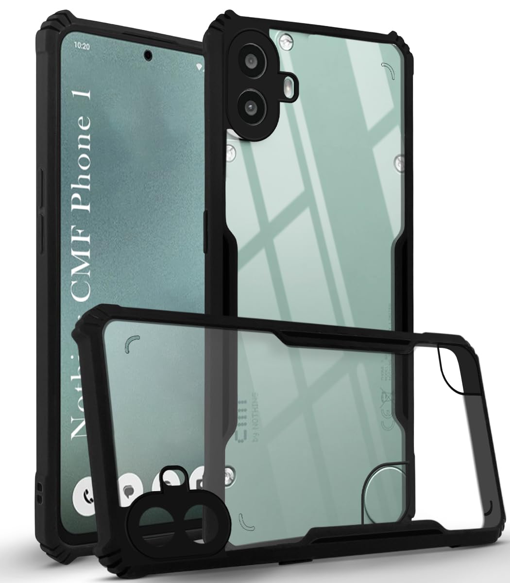 For Nothing CMF Phone 1 Back Cover Case (Shockproof with Polycarbonate Clear Panel)