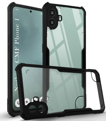For Nothing CMF Phone 1 Back Cover Case (Shockproof with Polycarbonate Clear Panel)