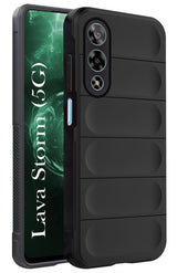 For Lava Storm 5G Back Cover Case for Lava Storm 5G (Matte Liquid Silicone | Micro-Fiber Cloth Inside | Camera Protection | Shockproof)