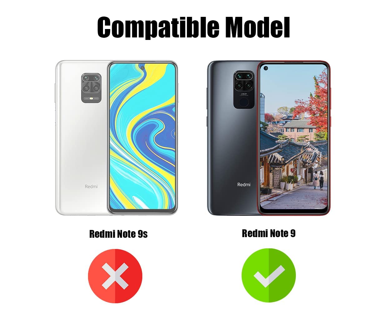 For Xiaomi Mi Redmi Note 9 Back Cover Case(Hybrid Dual Armor Polycarbonate)