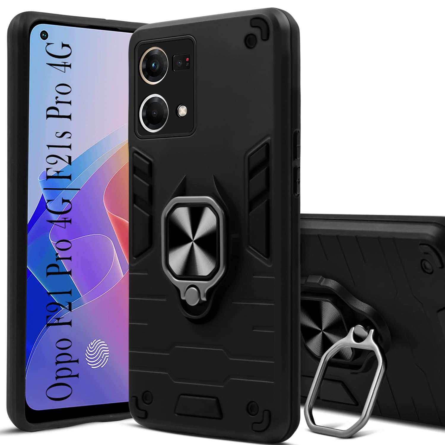 For Oppo F21 Pro 4G | F21s Pro Back Cover Case (Shockproof Polycarbonate Dual Layer Hybrid Armor)