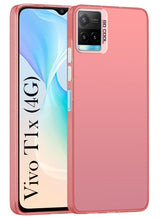 For Vivo T1x 4G Hard Back Cover Case (Velvet Touch | Professional Glossy Finish | Camera Protection Bump)