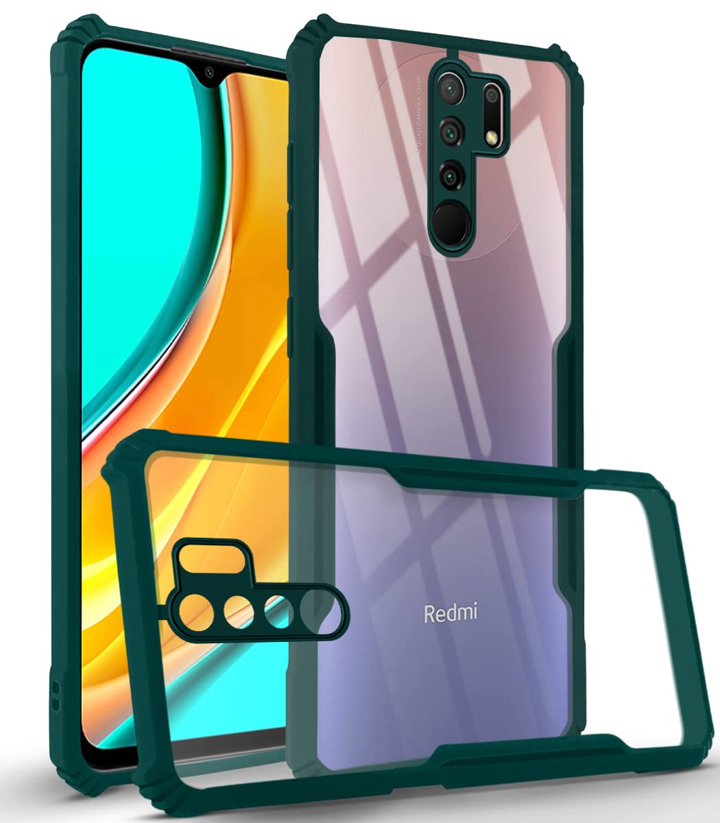 For Xiaomi Mi Redmi 9 Prime  Back Cover Case (Hard PC Crystal Bumper Shockproof with Camera Protection)