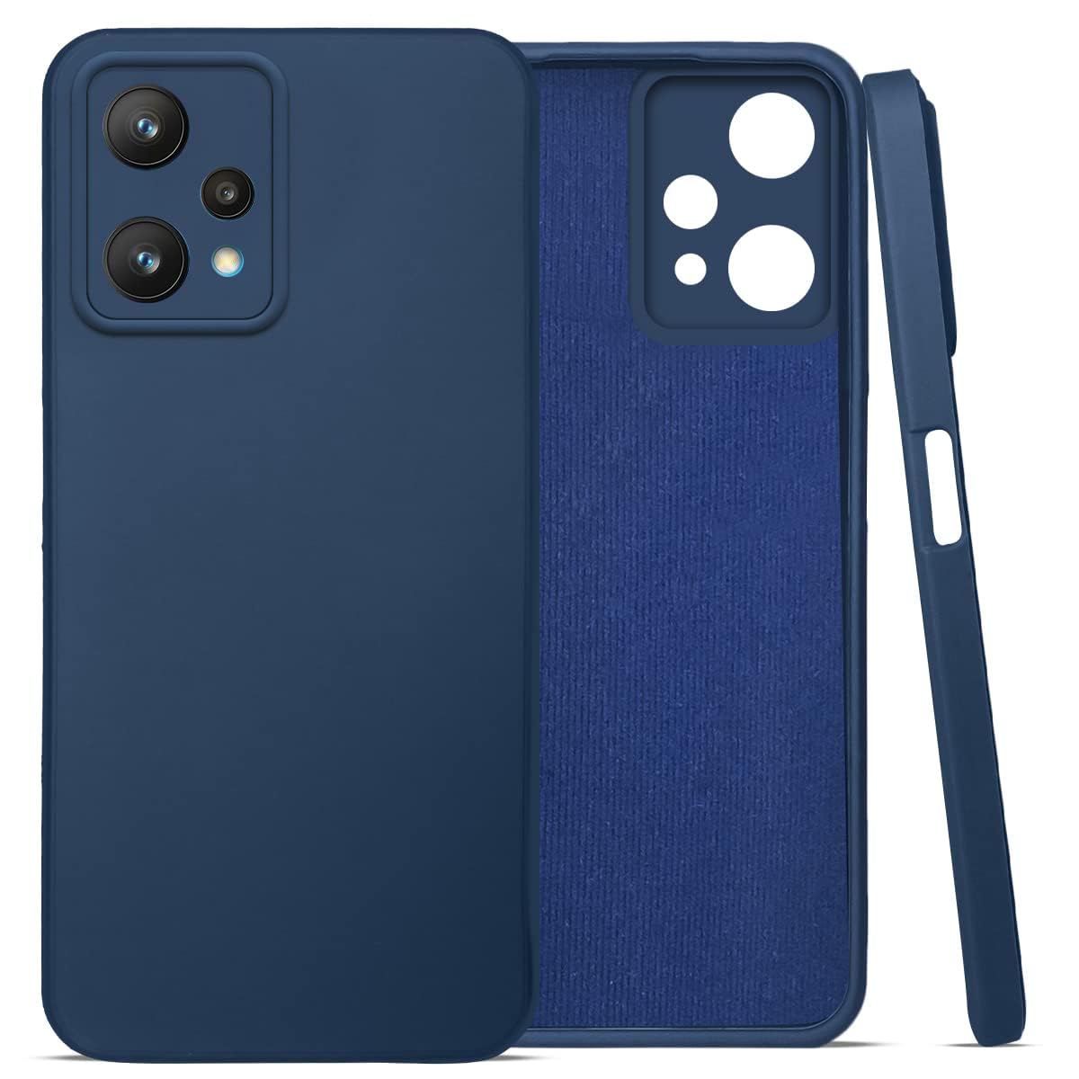 For Realme 9 Pro Back Cover Case (Inside Fiber Cloth | Smooth Matte Finish | Elegant Professional Look)