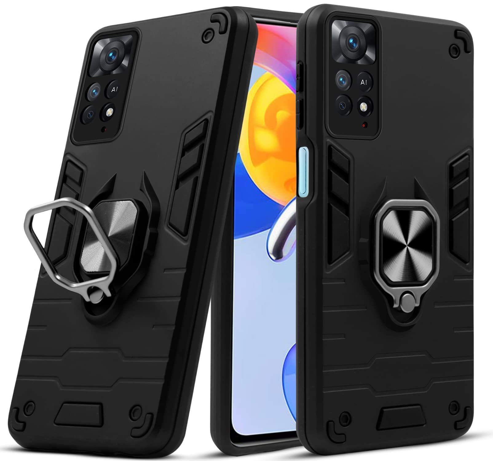 For Xiaomi Redmi Note 11 Pro |11 Pro 5G |11 Pro Plus Back Cover Case(Shockproof Polycarbonate Dual Layer Hybrid Armor)