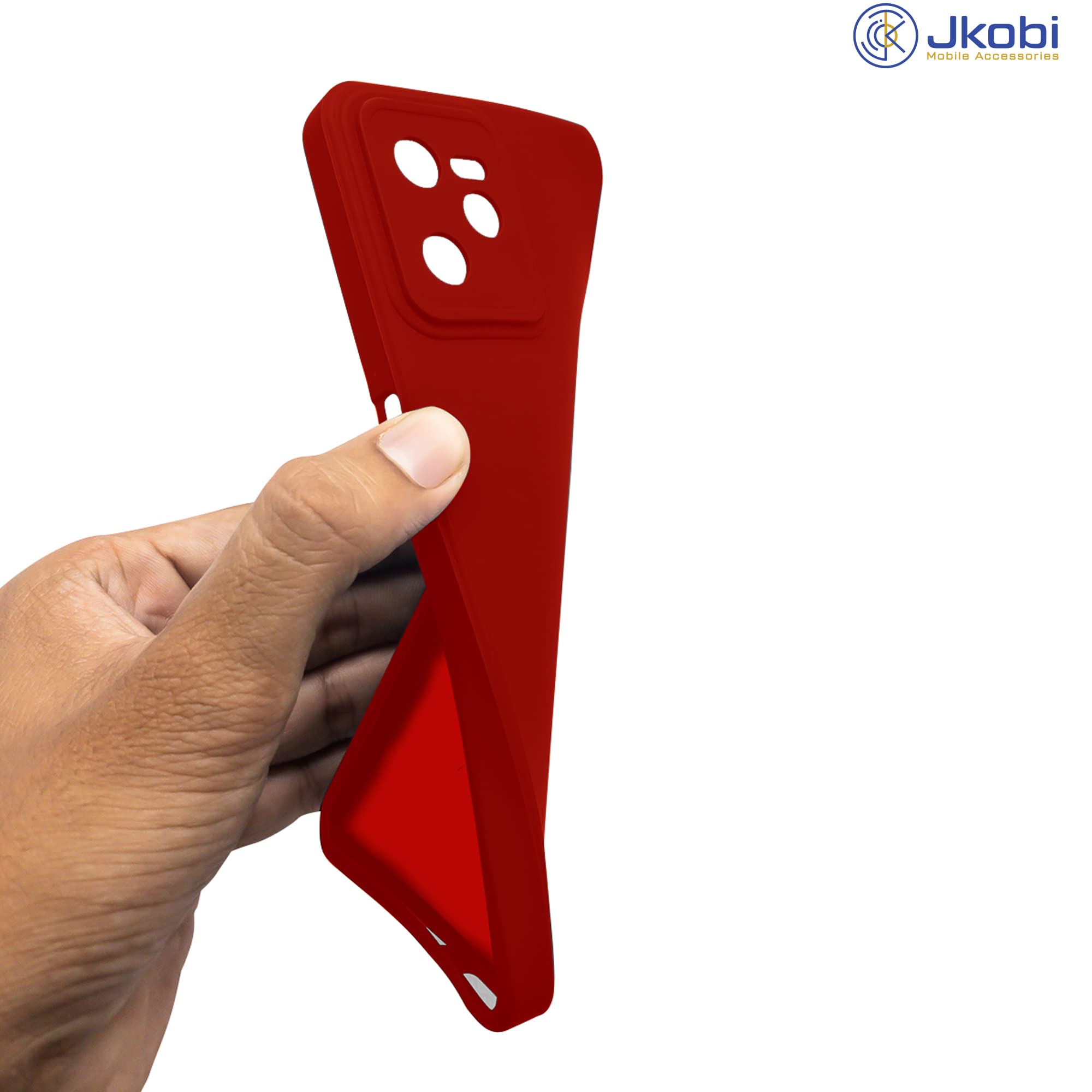 For Vivo Y15s (2021) | Y15A 2021 Back Cover Case ( Matte Finish Silicone with Inside Fiber cloth)