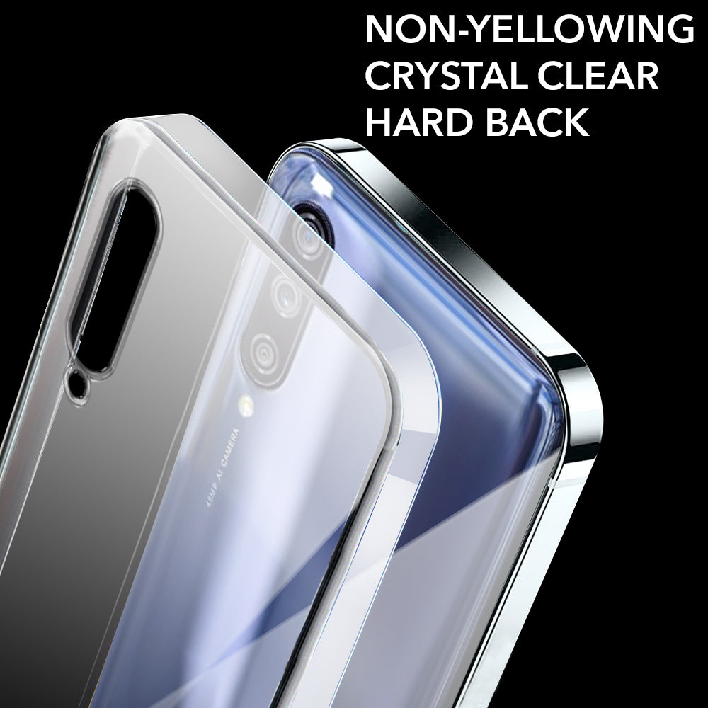 For Xiaomi Mi A3 | Xiaomi Redmi Mi A3 Lifetime Anti-Yellow Clear Back Cover Case (Sleek Hard Crystal | Shockproof and Camera Protection)