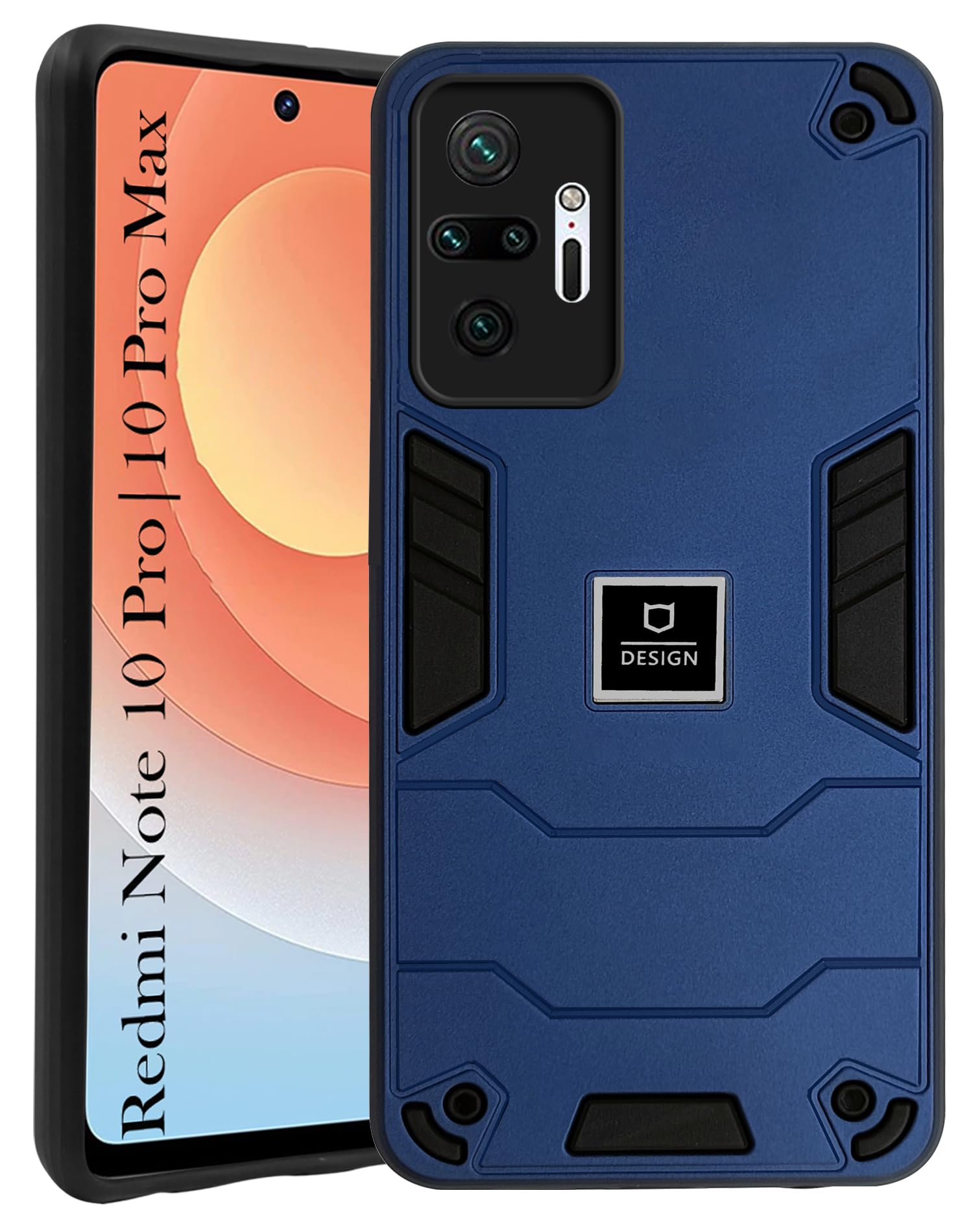 For Xiaomi Mi Redmi Note 10 Pro | 10 Pro Max Back Cover Case (Lightweight Hybrid Shockproof Polycarbonate)