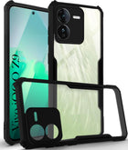 For Vivo IQOO Z9 5G Back Cover Case (Shockproof with Polycarbonate Clear Panel)