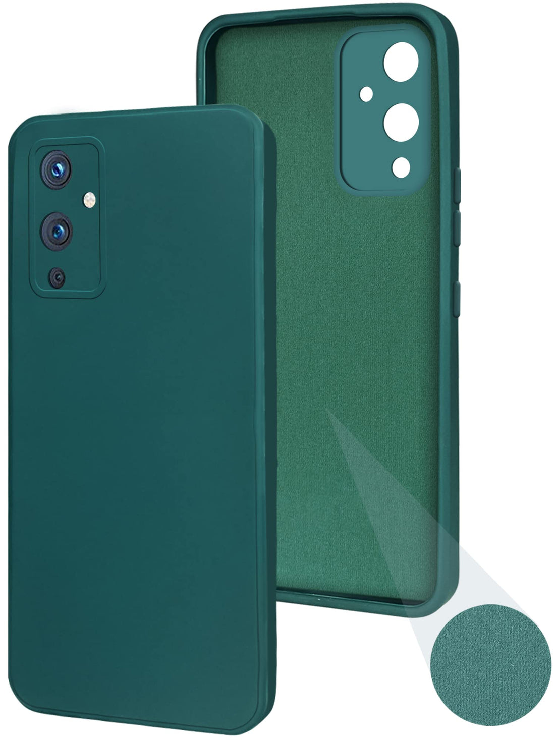 For OnePlus 9 Back Cover Case (Shockproof with Polycarbonate Clear Panel)