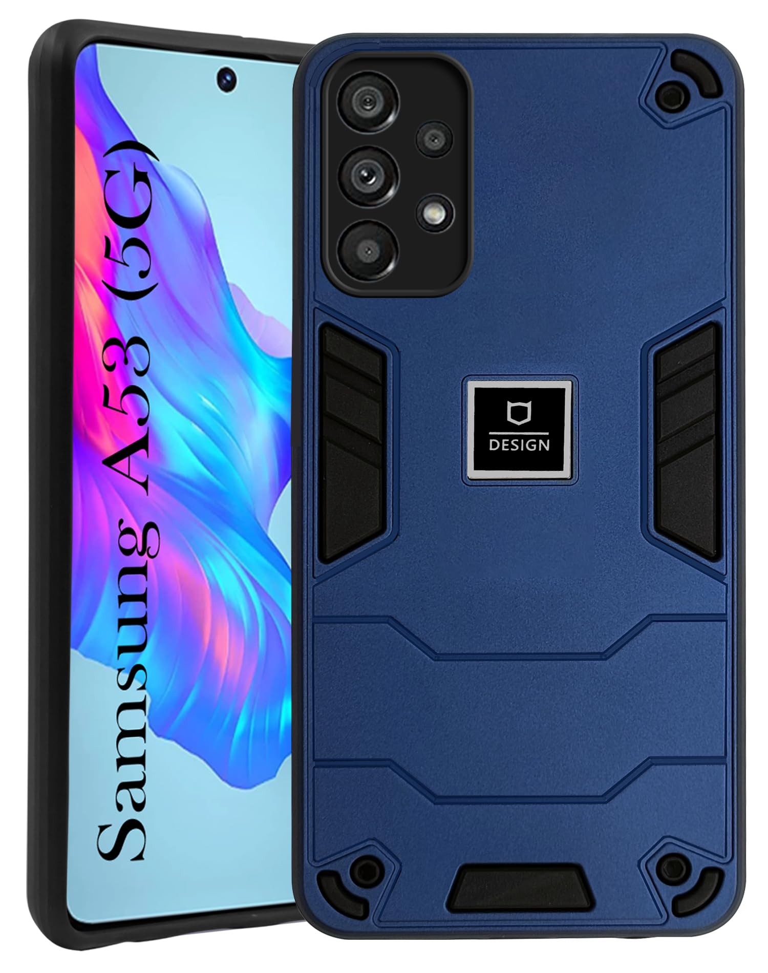 For Samsung Galaxy A53 5G Back Cover Case (Lightweight Hybrid Shockproof Polycarbonate)