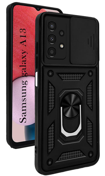 For Samsung Galaxy A13 4G Back Cover Case (Hybrid Dual Armor Polycarbonate)