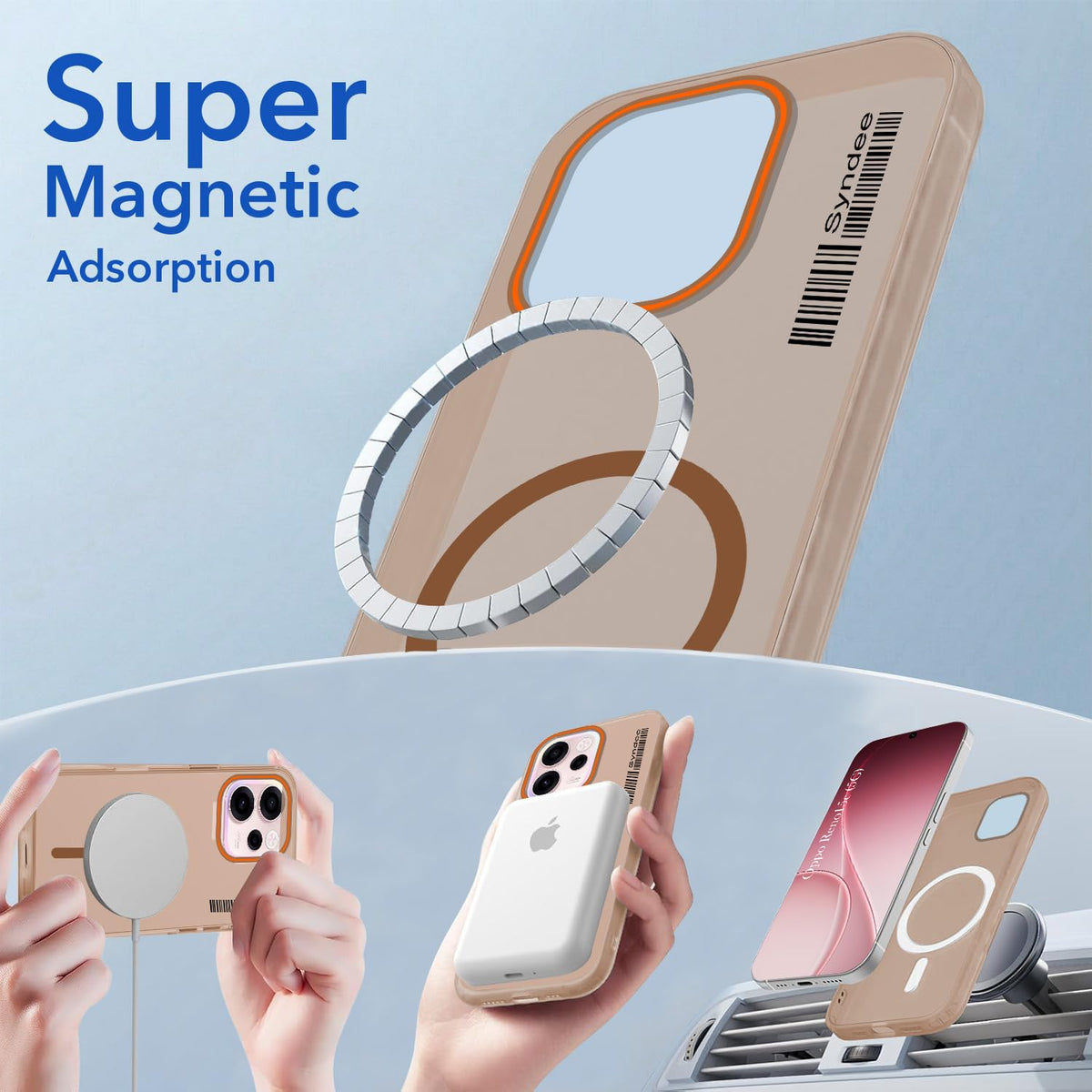 For Oppo Reno 15c Back Cover Case (Soft Touch | Camera Bump Protection | MagSafe Compatible | Matte Finish)