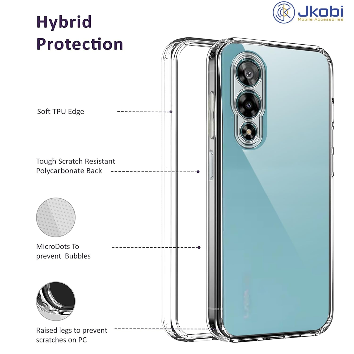 For Lava Storm 5G Back Cover Case (Hybrid Armor Case | Carbon Fiber Shockproof | Soft and Flexible)