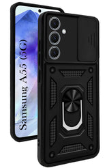 For Samsung Galaxy A55 5G Back Cover Case (Hybrid Dual Armor Polycarbonate)