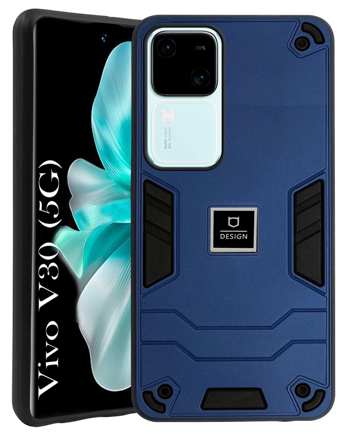 For Vivo V30 5G Back Cover Case (Lightweight Hybrid Shockproof Polycarbonate)