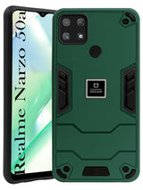 For Realme Narzo 50A Back Cover Case (Lightweight Hybrid Armor Shockproof Polycarbonate)