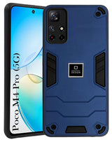 For Poco M4 Pro 5G Back Cover Case (Lightweight Hybrid Shockproof Polycarbonate| Slim Black)
