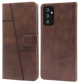 For Samsung Galaxy M23 5G Flip Cover Case (Stitched Leather with Magnetic Closure)