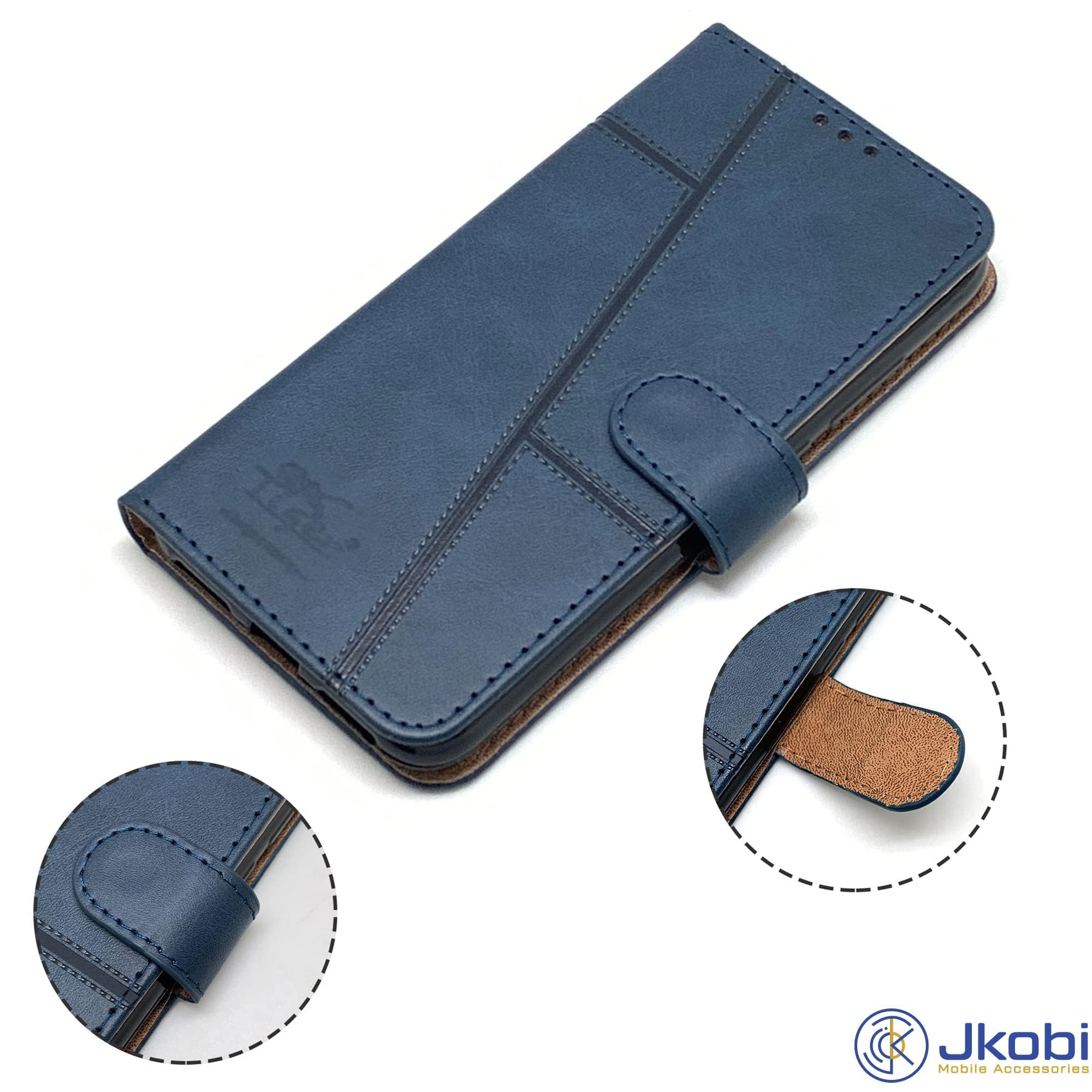 For Motorola Moto Edge 40 Flip Cover Case (Stitched Leather with Magnetic Closure)