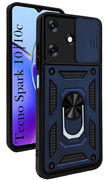 For Tecno Spark 10 | Tecno Spark 10C Back Cover Case (Hybrid Dual Armor Polycarbonate)