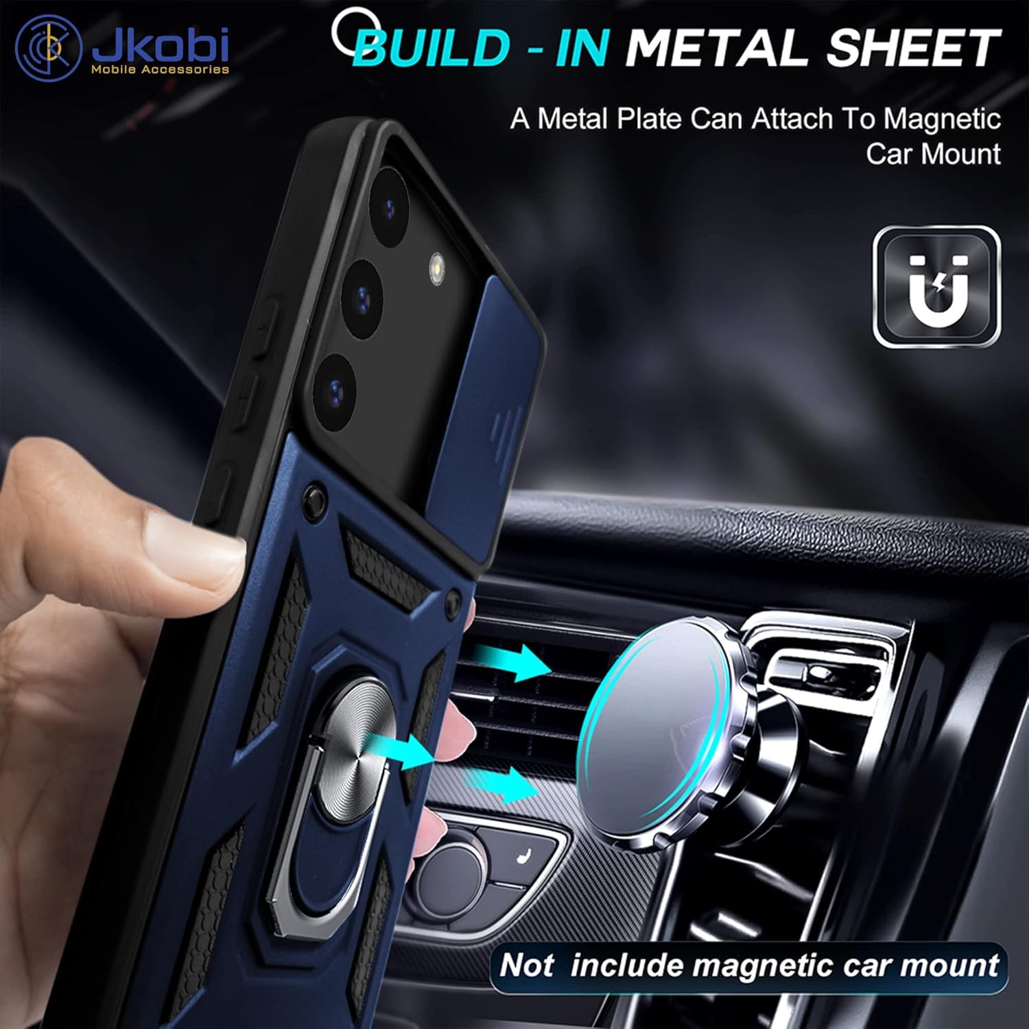 For Samsung Galaxy S22 5G Back Cover Case (Hybrid Dual Armor Polycarbonate)