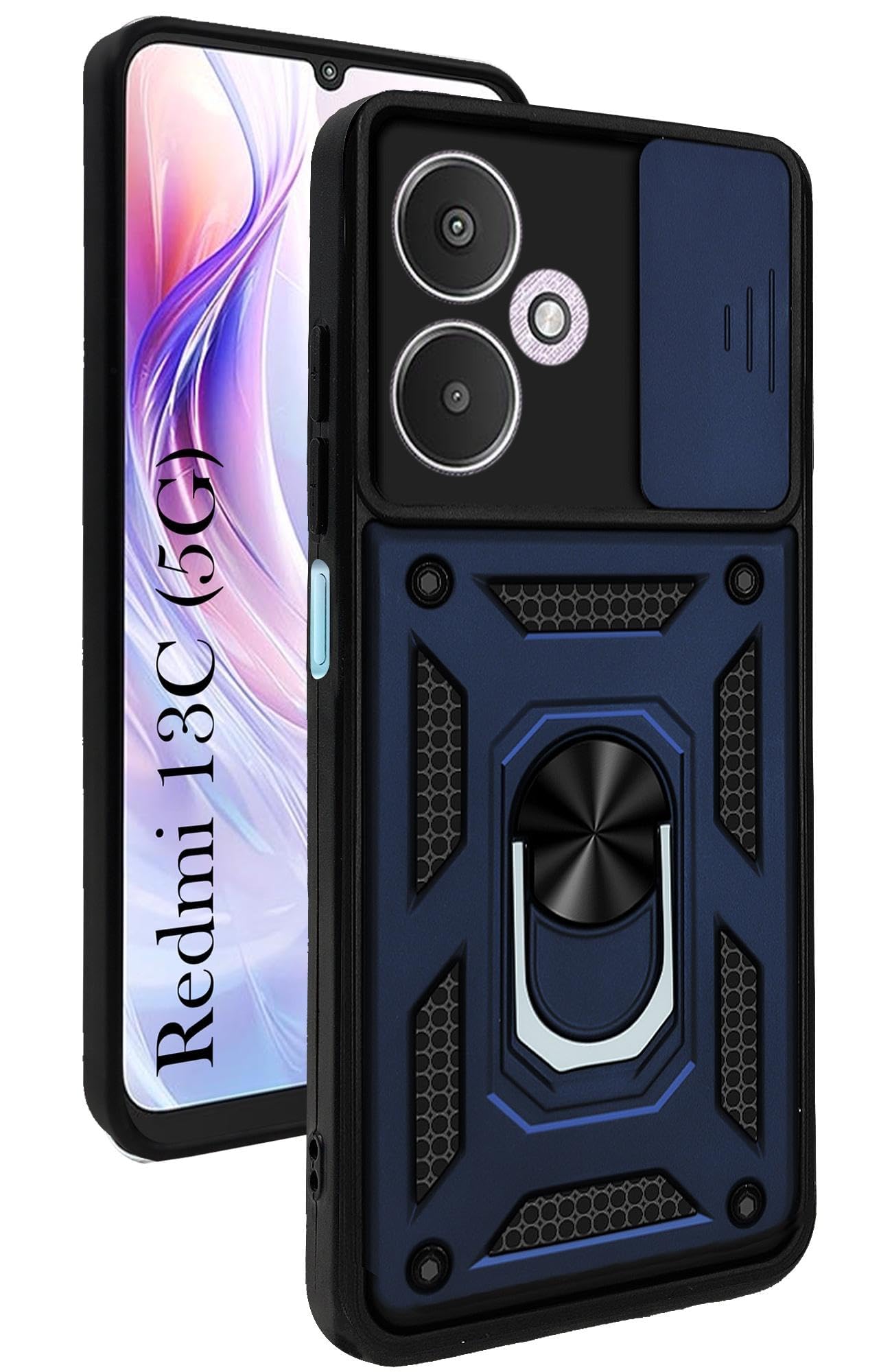 For Xiaomi Redmi 13C 5G Back Case Cover (Hybrid Dual Armor Polycarbonate)